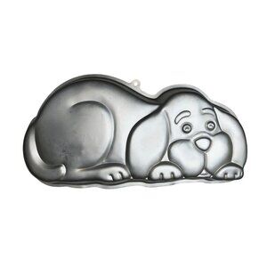 Vintage 1986 Wilton Puppy Dog Aluminum Cake Pan 2105-2430 77k
